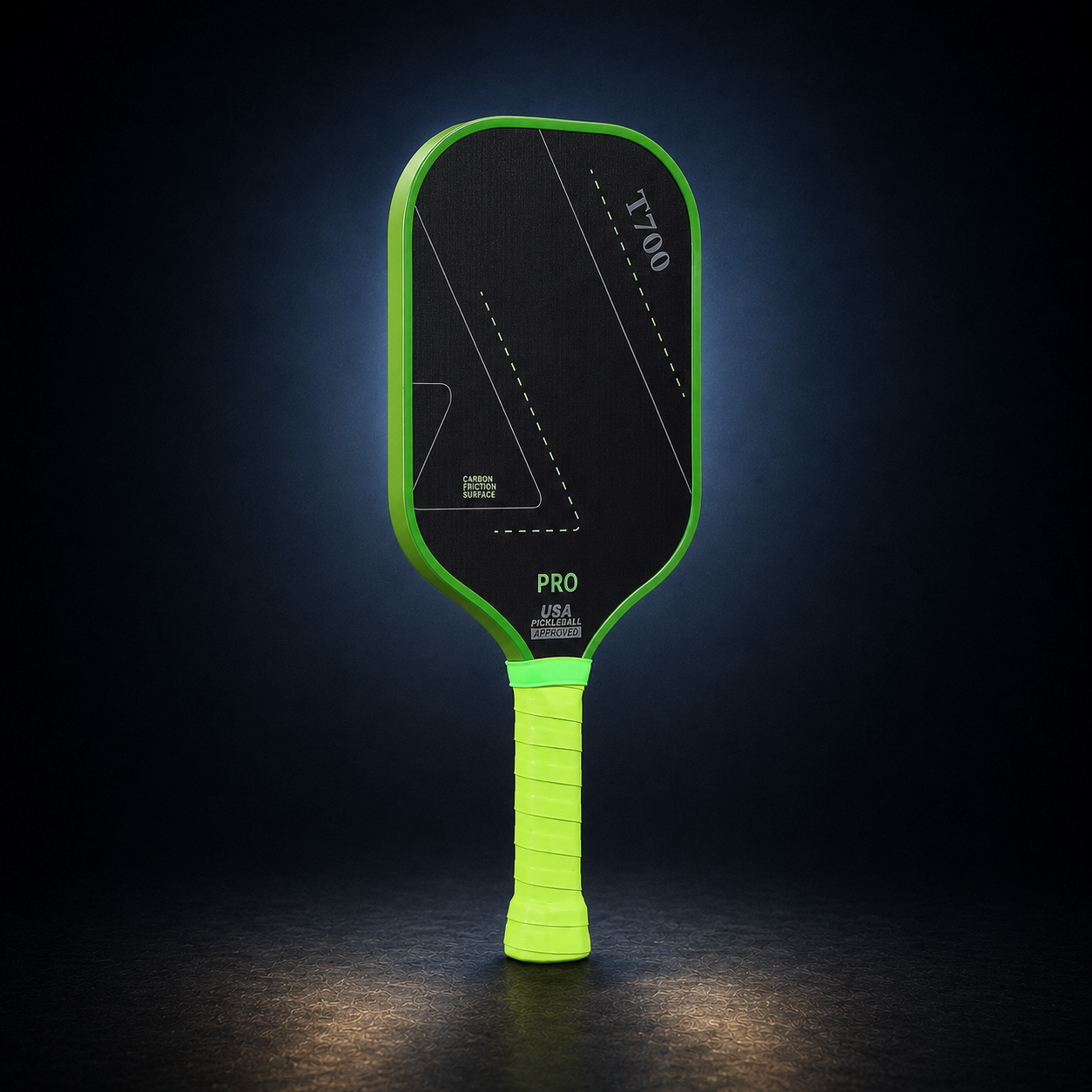 Aldren Signature Verdant T700 paddle, upright dark studio three-quarter view — ALDREN_DARK_53183338348911_ANGLE